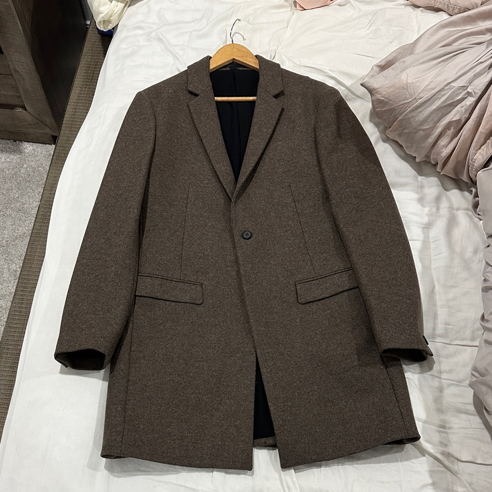 All Saints Ash Brown Wool Jacket